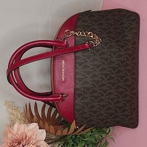 Michael Kors Bag Burgandy 14x9x5
